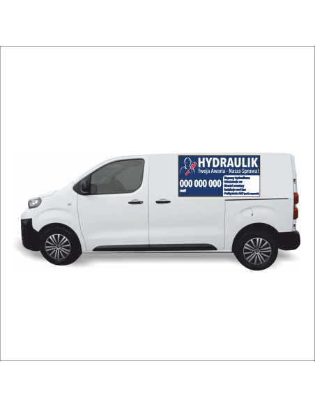 Reklama Naklejka na samochód 0,5 m2 HYDRAULIK