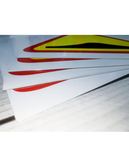 Znak drogowy Tablica informacyjna A-6c skrzyżowanie  z drogą podporzątkowaną występującą po lewej stronie 30x30 cm