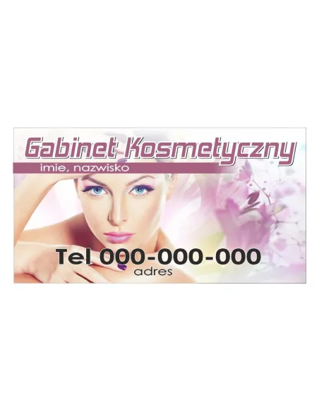 Baner reklamowy gotowe wzory banerów - Gabinet kosmetyczny
