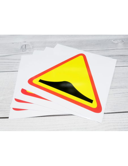 Znak drogowy Tablica informacyjna A-6b skrzyżowanie  z drogą podporzątkowaną występującą po prawej stronie 30x30 cm