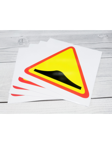 Znak drogowy Tablica informacyjna A-6a skrzyżowanie  z drogą podporzątkowaną występującą po obu stronach 40x40 cm