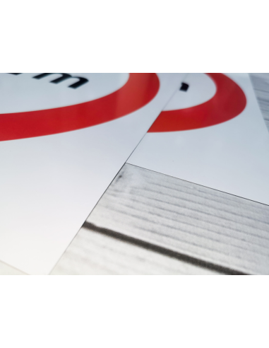 Znak drogowy Tablica informacyjna A-6c skrzyżowanie  z drogą podporzątkowaną występującą po lewej stronie 60x60 cm