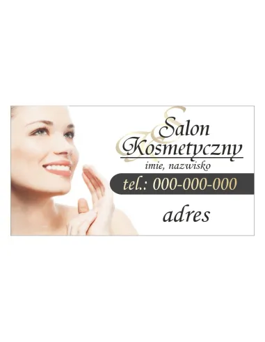 Baner reklamowy gotowe wzory banerów - Salon kosmetyczny