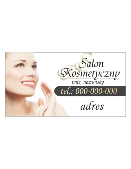 Baner reklamowy gotowe wzory banerów - Salon kosmetyczny