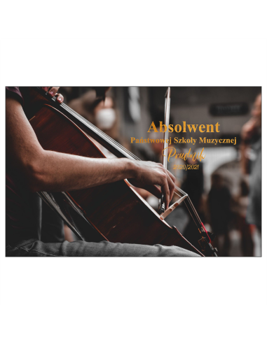 Magnesy na lodówkę - ABSOLWENT PAŃSTWOWEJ SZKOŁY MUZYCZNEJ PRUDZIK 2020/2021