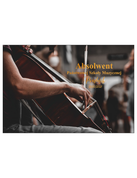 Magnesy na lodówkę - ABSOLWENT PAŃSTWOWEJ SZKOŁY MUZYCZNEJ PRUDZIK 2020/2021