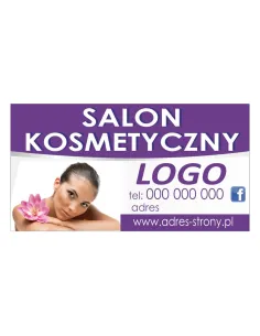 Baner reklamowy gotowe wzory banerów - Salon kosmetyczny