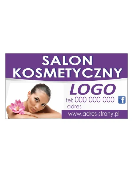 Baner reklamowy gotowe wzory banerów - Salon kosmetyczny