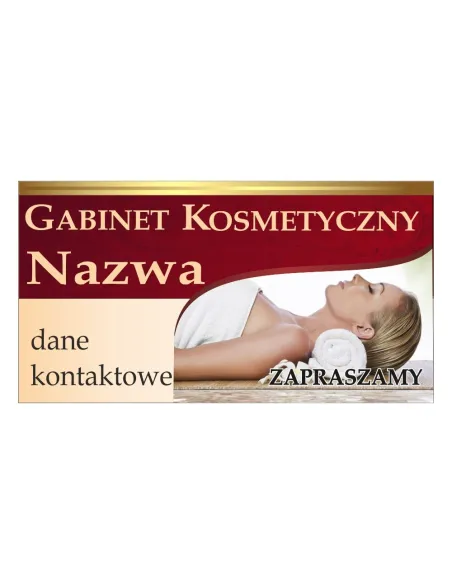 Baner reklamowy gotowe wzory banerów - Gabinet kosmetyczny