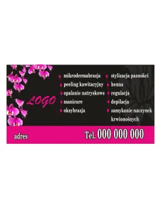 Baner reklamowy gotowe wzory banerów - Gabinet kosmetyczny
