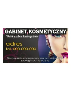 Baner reklamowy gotowe wzory banerów - Gabinet kosmetyczny