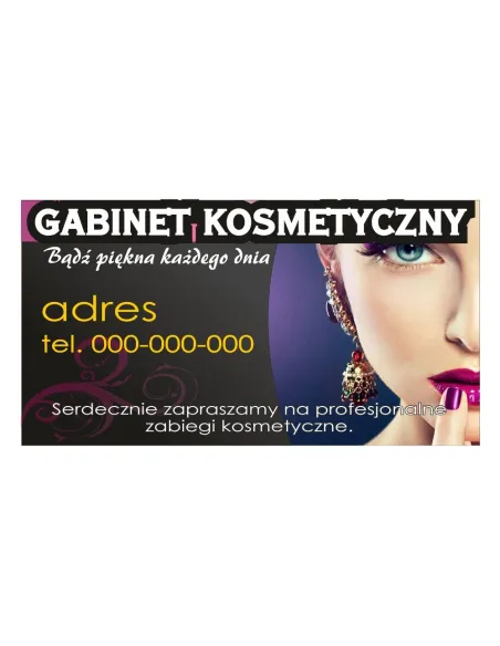Baner reklamowy gotowe wzory banerów - Gabinet kosmetyczny