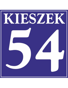 Tablica adresowa z numerem domu 15x15 cm