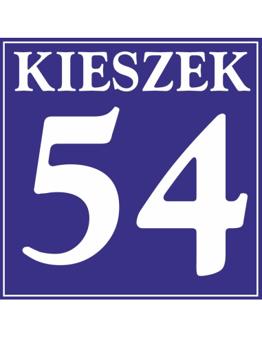 Tablica adresowa z numerem domu 15x15 cm