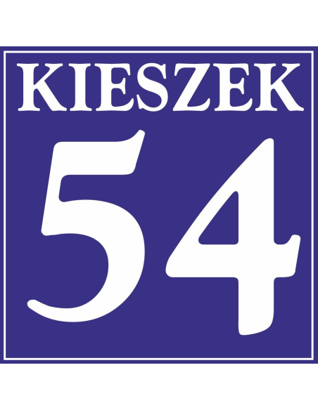 Tablica adresowa z numerem domu 15x15 cm