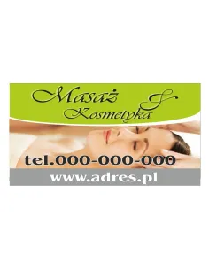 Baner reklamowy gotowe wzory banerów - Masaż kosmetyka