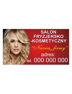 Baner reklamowy gotowe wzory banerów - Salon fryzjersko - kosmetyczny