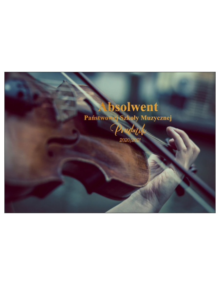 Magnesy na lodówkę - ABSOLWENT PAŃSTWOWEJ SZKOŁY MUZYCZNEJ PRUDZIK 2020/2021