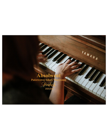 Magnesy na lodówkę - ABSOLWENT PAŃSTWOWEJ SZKOŁY MUZYCZNEJ PRUDZIK 2020/2021