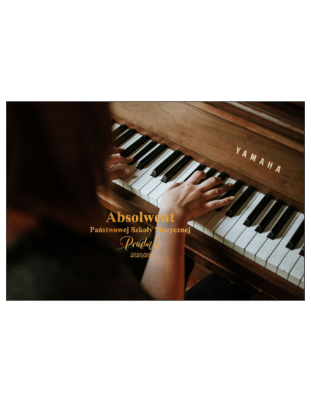 Magnesy na lodówkę - ABSOLWENT PAŃSTWOWEJ SZKOŁY MUZYCZNEJ PRUDZIK 2020/2021