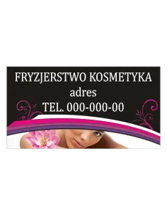 Baner reklamowy gotowe wzory banerów - Fryzjerstwo kosmetyka