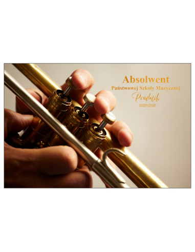 Magnesy na lodówkę - ABSOLWENT PAŃSTWOWEJ SZKOŁY MUZYCZNEJ PRUDZIK 2020/2021