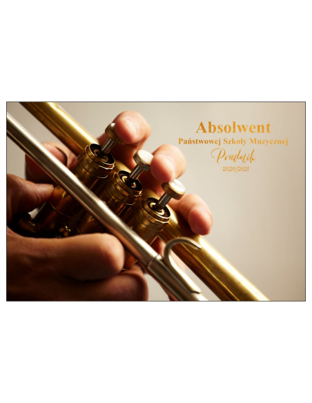 Magnesy na lodówkę - ABSOLWENT PAŃSTWOWEJ SZKOŁY MUZYCZNEJ PRUDZIK 2020/2021