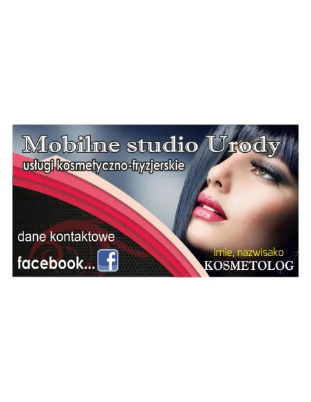 Baner reklamowy gotowe wzory banerów - Mobilne studio urody
