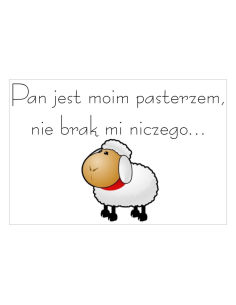 Magnesy na lodówkę - PAN JEST MOIM PASTERZEM, NIE BRAK MI NICZEGO