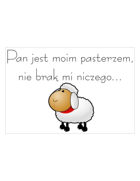 Magnesy na lodówkę - PAN JEST MOIM PASTERZEM, NIE BRAK MI NICZEGO
