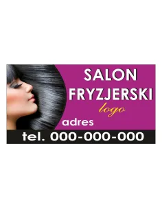 Baner reklamowy gotowe wzory banerów - Salon fryzjerski
