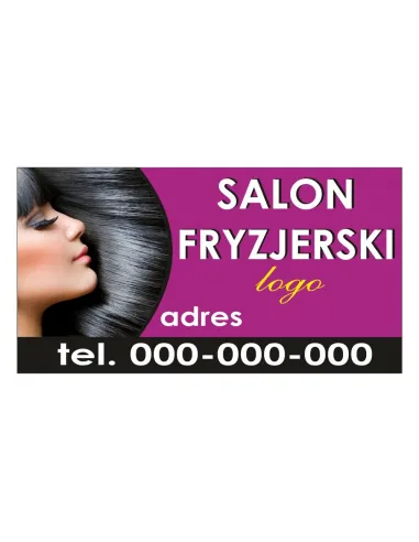 Baner reklamowy gotowe wzory banerów - Salon fryzjerski