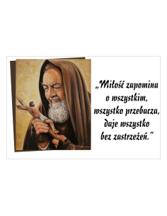 Magnesy na lodówkę - MIŁOŚĆ ZAPOMINA O WSZYSTKIM, WSZYSTKO PRZEBACZA, DAJE WSZYSTKO, BEZ ZASTRZEŻEŃ.