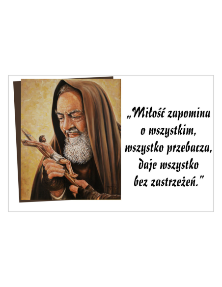 Magnesy na lodówkę - MIŁOŚĆ ZAPOMINA O WSZYSTKIM, WSZYSTKO PRZEBACZA, DAJE WSZYSTKO, BEZ ZASTRZEŻEŃ.