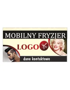 Baner reklamowy gotowe wzory banerów - Mobilny fryzjer