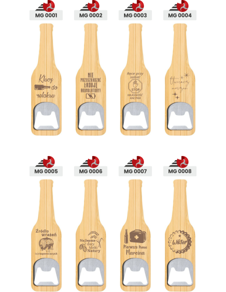 Otwieracz w kształcie butelki