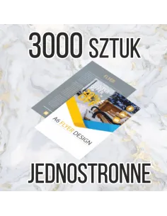 Ulotki A4 3000 sztuk + projekt