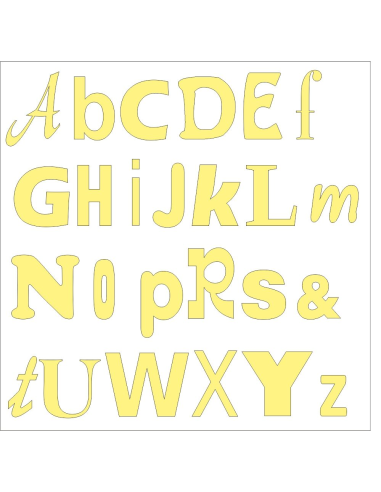 ALFABET Abecadło Litery 3D na ścianę dla dzieci do pokoju szkoły nauki