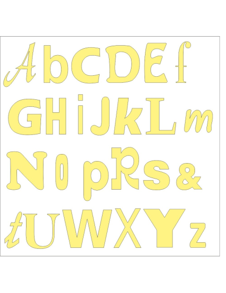 ALFABET Abecadło Litery 3D na ścianę dla dzieci do pokoju szkoły nauki