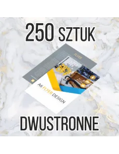 Ulotki A4 250 sztuk + projekt