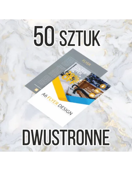 Ulotki A5 50 sztuk + projekt