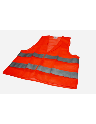 Kamizelka odblaskowa z nadrukiem tył pomarańczowa 1 szt
