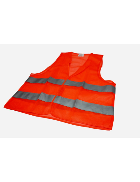Kamizelka odblaskowa z nadrukiem tył pomarańczowa 1 szt