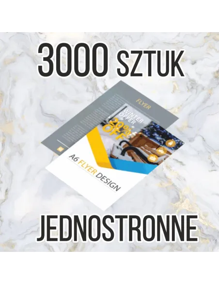 Ulotki A5 3000 sztuk + projekt