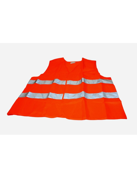 Kamizelka odblaskowa z nadrukiem tył pomarańczowa 1 szt
