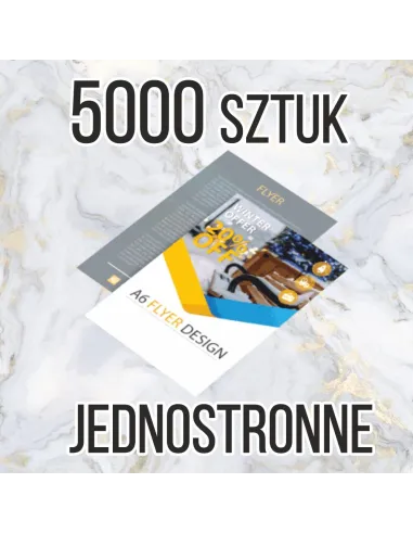 Ulotki A6 5000 sztuk + projekt