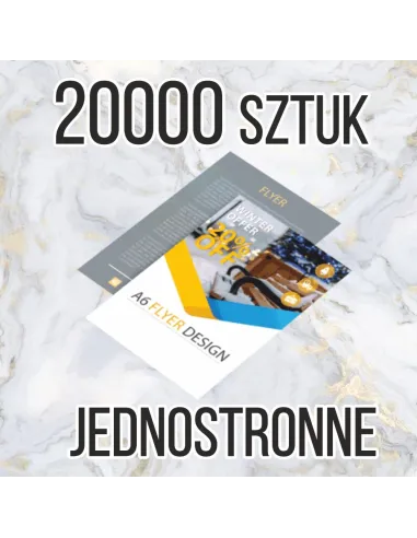 Ulotki A6 20000 sztuk + projekt