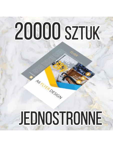 Ulotki A6 20000 sztuk + projekt