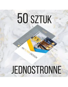 Ulotki A4 50 sztuk + projekt