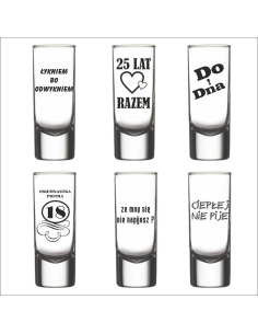 Kieliszek do wódki z grawerem na prezent